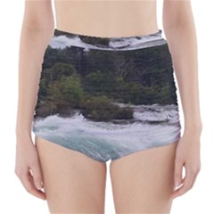 Sightseeing At Niagara Falls High-waisted Bikini Bottoms by canvasngiftshop