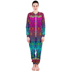 Years Of Peace Living In A Paradise Of Calm And Colors Onepiece Jumpsuit (ladies) 