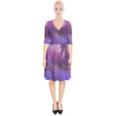 Ultra Violet Dream Girl Wrap Up Cocktail Dress by NouveauDesign