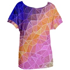 Crystalized Rainbow Women s Oversized Tee by NouveauDesign