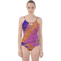Crystalized Rainbow Cut Out Top Tankini Set by NouveauDesign
