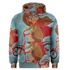 Girl On A Bike Men s Pullover Hoodie by chipolinka