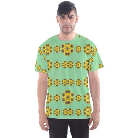 Sun Flowers For The Soul At Peace Men s Sports Mesh Tee by pepitasart
