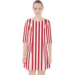 Red Stripes Pocket Dress by jumpercat