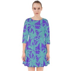 Electric Palm Tree Smock Dress by jumpercat
