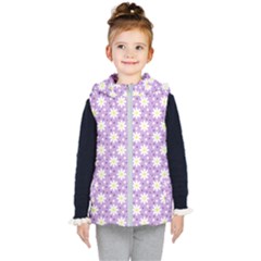 Daisy Dots Lilac Kid s Puffer Vest by snowwhitegirl