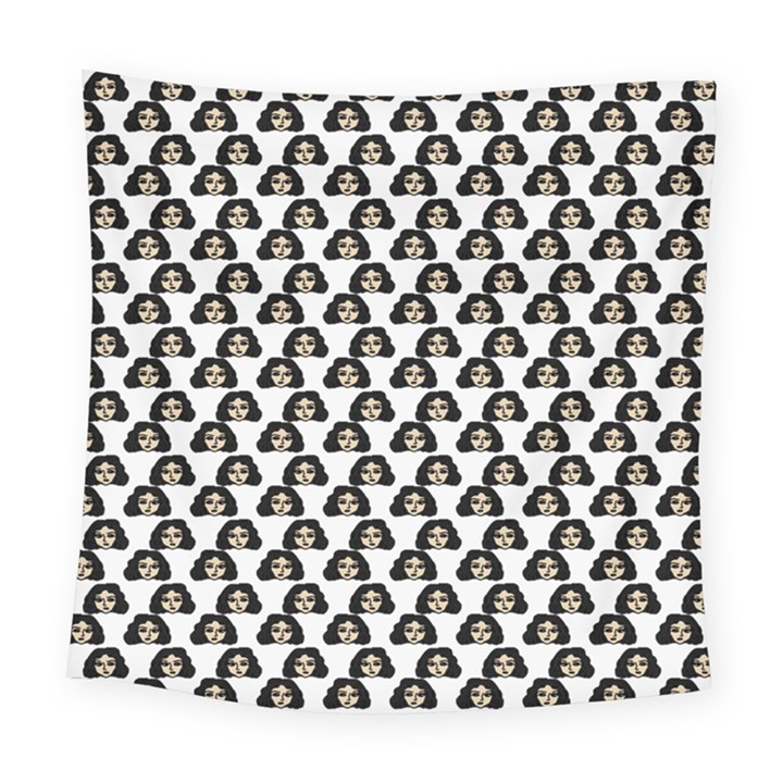 Angry Girl Pattern Square Tapestry (Large)