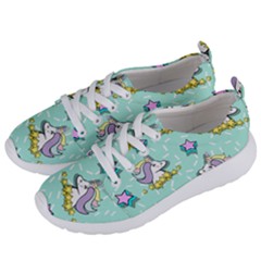 Magical Happy Unicorn And Stars Women s Lightweight Sports Shoes by Bigfootshirtshop