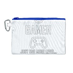 Gamer Canvas Cosmetic Bag (large) by Valentinaart
