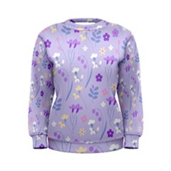 Violet,lavender,cute,floral,pink,purple,pattern,girly,modern,trendy Women s Sweatshirt by NouveauDesign