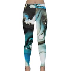 Abstract Painting Background Modern Classic Yoga Leggings by Nexatart