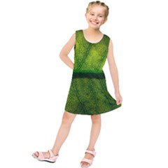 Leaf Nature Green The Leaves Kids  Tunic Dress by Nexatart
