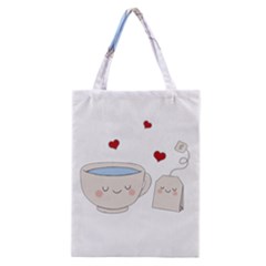 Cute Tea Classic Tote Bag by Valentinaart