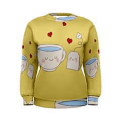 Cute Tea Women s Sweatshirt by Valentinaart