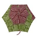 Knitted Wool Square Pink Green Mini Folding Umbrellas View1