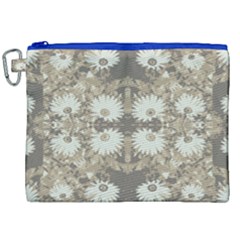 Vintage Daisy Floral Pattern Canvas Cosmetic Bag (xxl) by dflcprints
