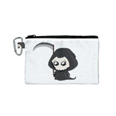 Cute Grim Reaper Canvas Cosmetic Bag (small) by Valentinaart