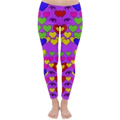 I Love This Lovely Hearty One Classic Winter Leggings by pepitasart