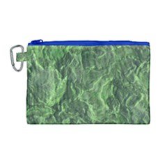 Green Geological Surface Background Canvas Cosmetic Bag (large) by Nexatart