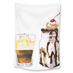 Coffee And Milkshakes Large Tapestry by KuriSweets