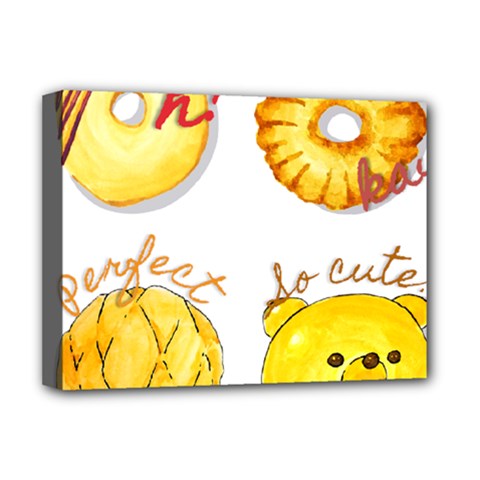Cute Bread Deluxe Canvas 16  X 12   by KuriSweets