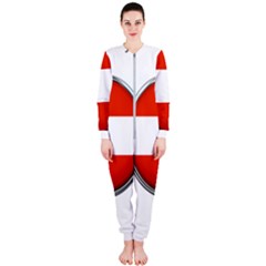Austria Country Nation Flag Onepiece Jumpsuit (ladies)  by Nexatart