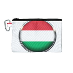 Hungary Flag Country Countries Canvas Cosmetic Bag (medium) by Nexatart