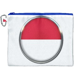 Monaco Or Indonesia Country Nation Nationality Canvas Cosmetic Bag (xxxl) by Nexatart
