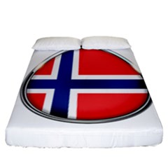 Norway Country Nation Blue Symbol Fitted Sheet (california King Size) by Nexatart