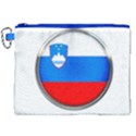 Slovenia Flag Mountains Country Canvas Cosmetic Bag (XXL) View1