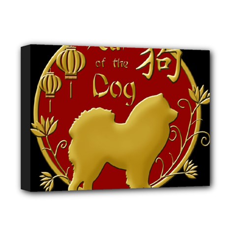 Year Of The Dog - Chinese New Year Deluxe Canvas 16  X 12   by Valentinaart