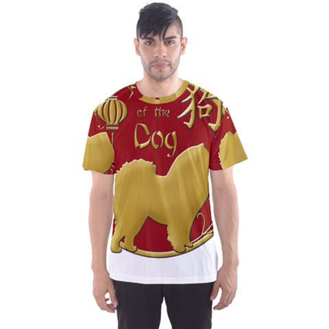 Year Of The Dog - Chinese New Year Men s Sports Mesh Tee by Valentinaart