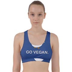 Go Vegan - Cute Chick  Back Weave Sports Bra by Valentinaart