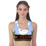 Go Vegan - Cute Chick  Sports Bra