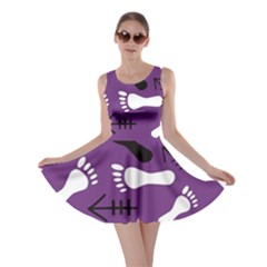 Purple Skater Dress by HASHHAB