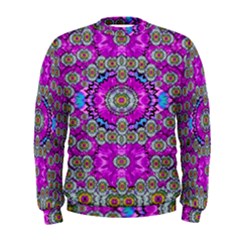 Spring Time In Colors And Decorative Fantasy Bloom Men s Sweatshirt by pepitasart