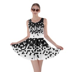 Flat Tech Camouflage Black And White Skater Dress by jumpercat