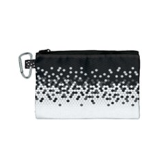 Flat Tech Camouflage Black And White Canvas Cosmetic Bag (small) by jumpercat