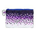 Flat Tech Camouflage Reverse Purple Canvas Cosmetic Bag (Large) View1