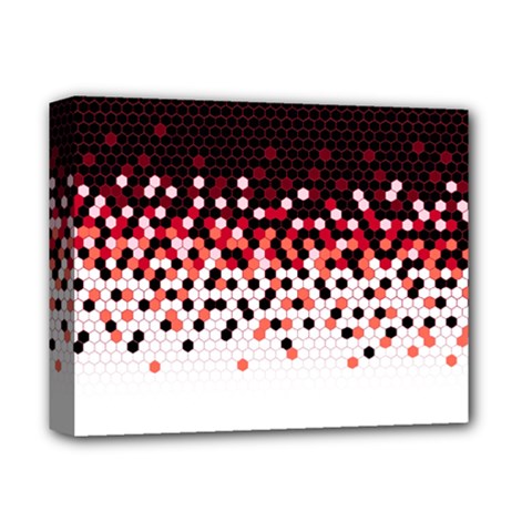Flat Tech Camouflage Reverse Red Deluxe Canvas 14  X 11  by jumpercat