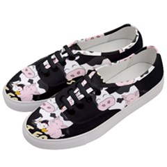 Friends Not Food - Cute Cow, Pig And Chicken Women s Classic Low Top Sneakers by Valentinaart
