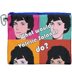 Valerie Solanas Canvas Cosmetic Bag (xxxl) by Valentinaart