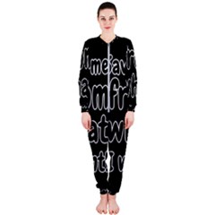 Save Me From What I Want Onepiece Jumpsuit (ladies)  by Valentinaart