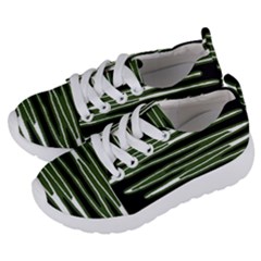 Sketched Wavy Stripes Pattern Kids  Lightweight Sports Shoes by dflcprints
