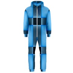 Wall Blue Steel Light Creative Hooded Jumpsuit (men)  by Nexatart
