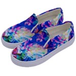 Background Art Abstract Watercolor Kids  Canvas Slip Ons