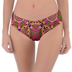 Jungle Flowers In Paradise  Lovely Chic Colors Reversible Classic Bikini Bottoms by pepitasart