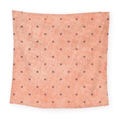 Dot Peach Square Tapestry (large)