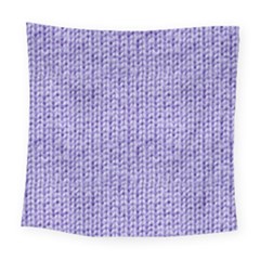 Knitted Wool Lilac Square Tapestry (large)