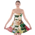 Little Girl Victorian Collage Strapless Bra Top Dress